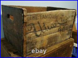 Scarce Utica Club Beer Wood Bottle Case Crate Box West End Brewing Co New York