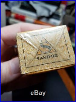 Sealed Sandoz Pharmaceutical Company Gynergen Bottle New York, Mint