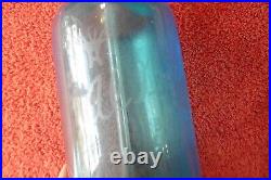 Seltzer Bottle Vintage Blue Czech Glass 26oz Antique Al Backerman Bronx NY
