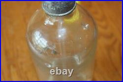Seltzer Bottle Vintage Glass B. Goldenberg New York Judel Luft NY 48 Antique