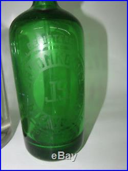 Seltzer Bottles Set of 3 Monarch Beverages Preisman Shlomkowitz New York 148B