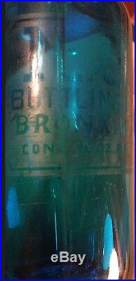 Selzer Bottle Rare Art Deco Cobalt Bluem. S. Bottling Co. Bronx, New York N. Y