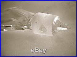 Set 2art Deco Hand Cuteuropean Lead Crystal Perfume Bottle Vanity Pair Acc 1960