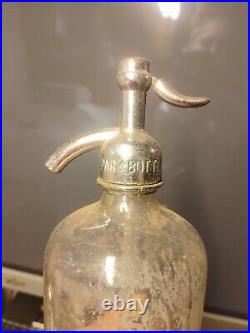 Set of Antique Park Bottling Works Bronx New York Seltzer Clear Glass Bottles