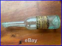 Shaker United Society Bottle New Lebanon, NY syrup squill paper label