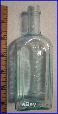 Sparkling Aqua Open Pontil Bristol's Sarsaparilla Buffalo NY Medicine Bottle