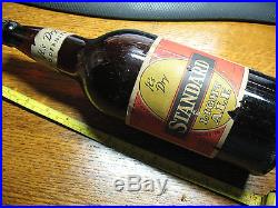 Standard Light Ale 1949 Rochester Ny 1 Qt. Amber Glass No Damage