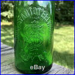 Stanton Brewing Co Troy NY green Blob Top Beer Bottle
