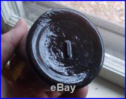 Star Spring Co Saratoga Ny Emb Star Amber Pint Crude Whittled Mineral Water