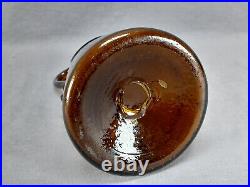 Star Whiskey W. B Crowell New York Amber Handled Pontiled Whiskey Bottle