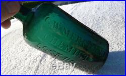 Stunning! G. W. Merchant Chemist Lockport N. Y. Antique Medicine Bottle