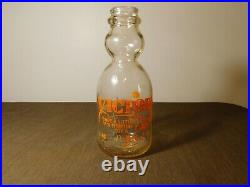 Sunshine Dairies Utica Ny 1944 Wwii 1 Qt Victory War Bond Creamer Milk Bottle