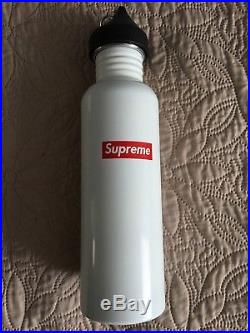 Supreme New York White Klean Kanteen Classic Water Bottle 16SS Bogo Box Logo