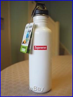 Supreme New York White Klean Kanteen Classic Water Bottle 16SS New Unused