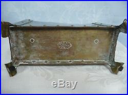 THE ART CRAFTS SHOP, BUFFALO N. Y, COPPER/BRASS INKWELL withBOTTLE & LETTER HOLDER