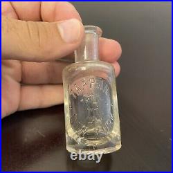 Tappan Perfume/Cologne Antique Bottle, Embossed Clear Glass, From New York