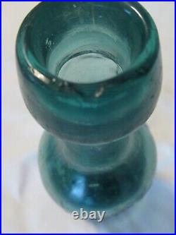 Teal Green Iron Pontil Tweddle Jr's NY Celebrated Soda or Mineral Water Bottle