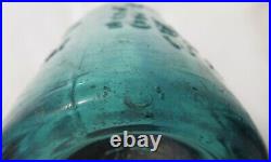 Teal Green Iron Pontil Tweddle Jr's NY Celebrated Soda or Mineral Water Bottle