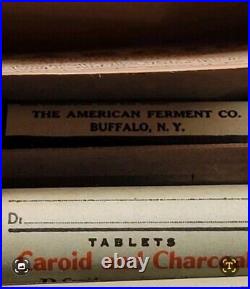 The American Ferment Company Laxative Buffalo Ny Sample Bottles In Original Box