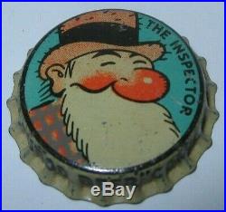The Inspector Goldenrod Comicaps Beer Bottle Cap 1935 Brooklyn, Ny Unused Cork