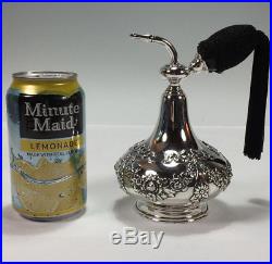 The Most Ornate Sterling Silver Atomizer Perfume Bottle by REDLICH of New York