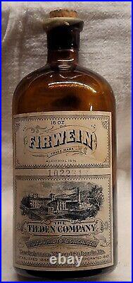 Tilden & Co. New Lebanon Ny Shaker Medicine Bottle Original Label Nice Graphics