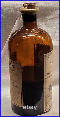 Tilden & Co. New Lebanon Ny Shaker Medicine Bottle Original Label Nice Graphics