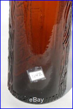Tippecanoe H. H. Warner Rochester Ny 3 Amber Log Bottle Mis-spelled Rochester