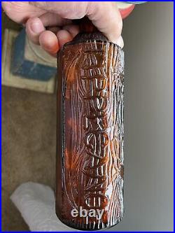 Tippecanoe bottle H. H. Warner & Co. Amber ROCHESTER NEW NY With Partial Label