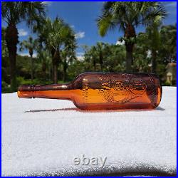 Tumbled 1890's Antique Acker Merrall & Company, Ny, Whiskey Bottle! Stunning