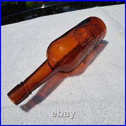 Tumbled 1890's Antique Acker Merrall & Company, Ny, Whiskey Bottle! Stunning