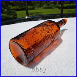 Tumbled 1890's Antique Acker Merrall & Company, Ny, Whiskey Bottle! Stunning