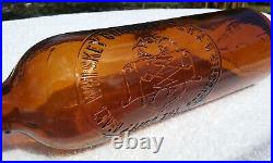 Tumbled 1900's Antique Duffy's Malt Whiskey, Rochester, N. Y, Bottle! 10 1/4
