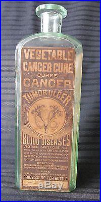 Ultra Rare V. C. C. Nice $10.00 Mason's Vegetable Cancer Cure Labeled Chatham, N. Y