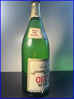 UNOPENED Quevic Vichy Quart Size Green Soda Bottle Saratoga Springs, NY