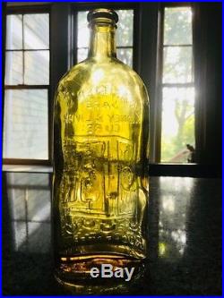 Ultra rare yellow. Warners Safe Kidney & Liver Cure Bottle Rochester NY RARE