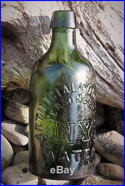 Unknown ARTIFICIAL CONGRESS SARATOGA NY MINERAL WATER BOTTLE PATTERSON & BRAZEAU