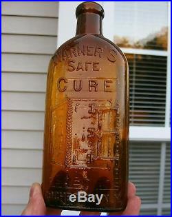 VERY SCARCE 1/2 pt. WARNER'S SAFE CURE ROCHESTER, N. Y.'CURE' WITHIN SLUG PLATE