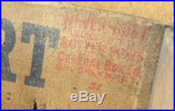 VINTAGE 1937 JACOB RUPPERT BEER 12oz STINIE BOTTLE CRATE WOOD BOX SIGN NEW YORK