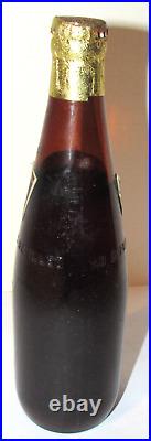 VINTAGE 1960s'BIG C' CHOCOLATE SODA BOTTLE! UNOPENED! 16 OZ! L. I. C, NY! SHAKE