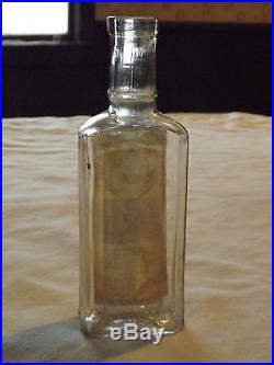 VINTAGE EARLY 1900S TROJAN SEAL EXTRACTS TROY NY MEDICINE BOTTLE with LABEL