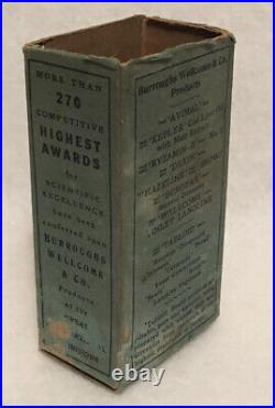 VINTAGE MEDICINE BOTTLE Burroughs Welcome & Co. New York Ferad No. 1