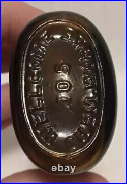 VINTAGE MEDICINE BOTTLE Burroughs Welcome & Co. New York Rare Poison