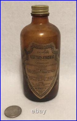 VINTAGE MEDICINE BOTTLE Rio Chemical Company New York Aletris Cordial