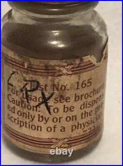 VINTAGE MEDICINE BOTTLE schieffelin company New York Adrenal Cortex EST. 1794