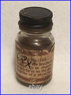 VINTAGE MEDICINE BOTTLE schieffelin company New York Adrenal Cortex EST. 1794