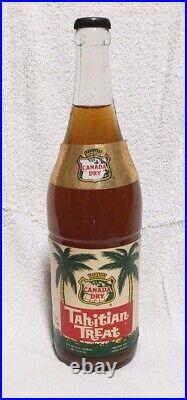 VINTAGE TAHITIAN TREAT SODA POP BOTTLE UNOPENED CANADA DRY 28 oz BUFFALO NY