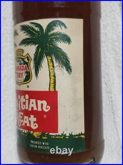 VINTAGE TAHITIAN TREAT SODA POP BOTTLE UNOPENED CANADA DRY 28 oz BUFFALO NY