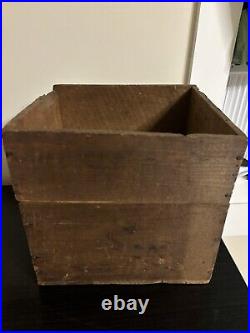 VTG Murray & Lanman's Florida Water Wooden Crate Advertisement New York Druggist