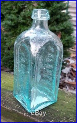 Vaughn's Vegetable Mixture Bottle Antique Medicine New York LIKE CARVED ICE